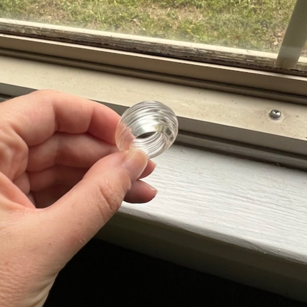 1970s Vintage Lucite Ring